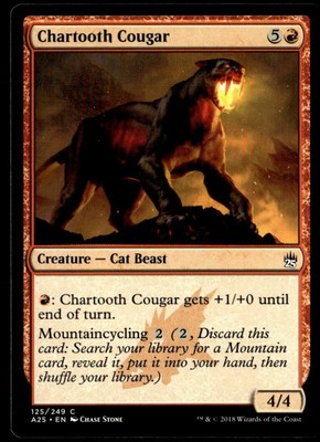 2018 Masters 25 Chartooth Cougar Masters/Common #125