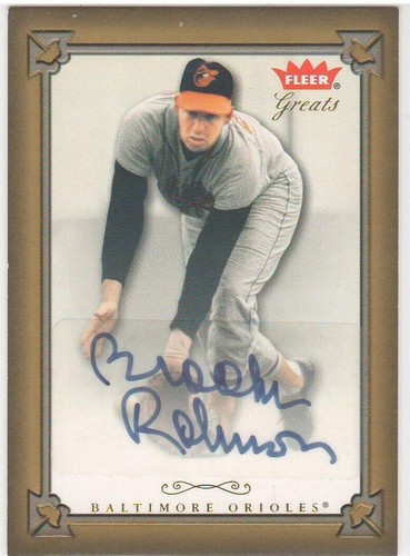 2004 Fleer Greats of the Game - Brooks Robinson #GBA-BR