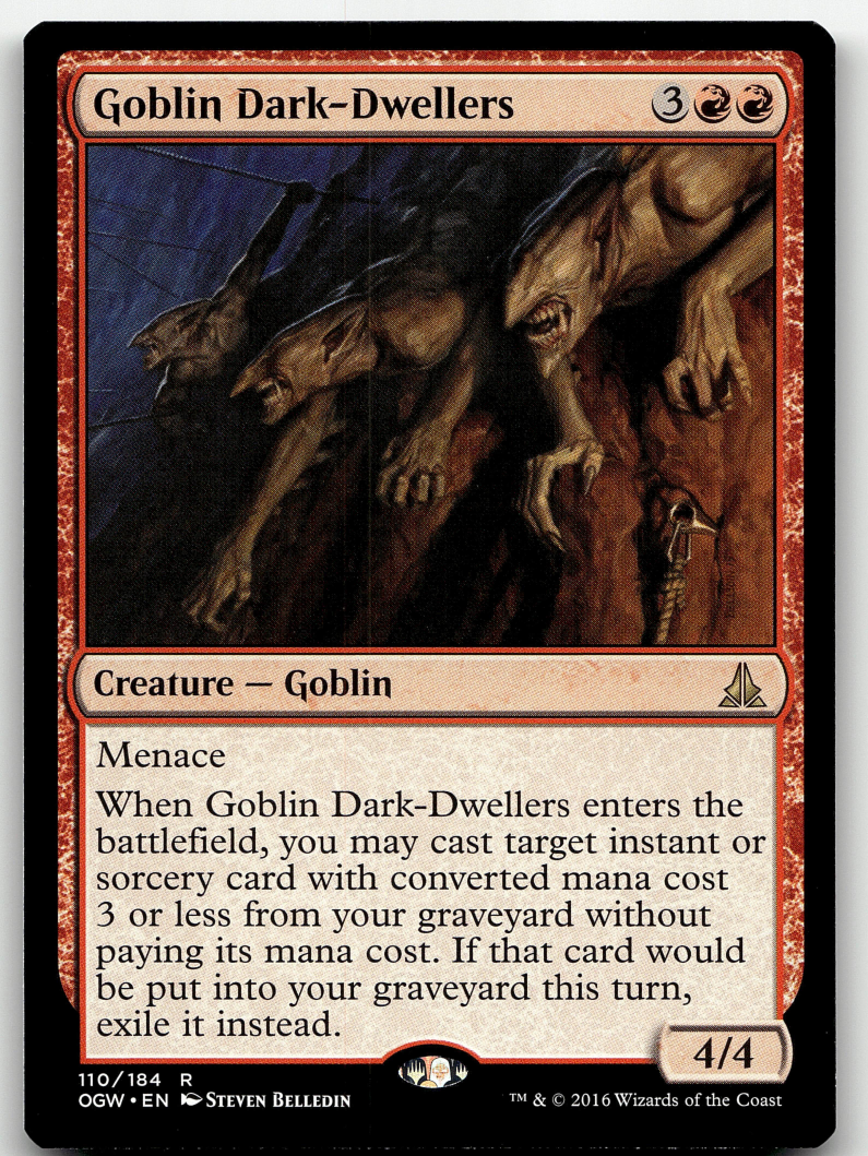 Goblin Dark-Dwellers 2x FOIL OGW MTG Oath of the Gatewatch Rare MINT red Goblin Dark-Dwellers 2x FOIL OGW MTG Oath of the Gatewatch Rare MINT red
