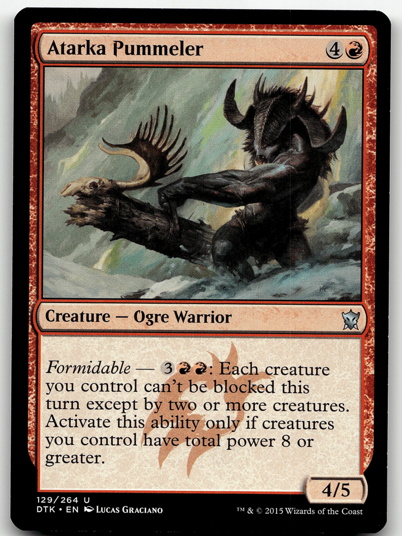 Atarka Pummeler 2x FOIL DTK MTG Dragons of Tarkir Uncommon MINT red Atarka Pummeler 2x FOIL DTK MTG Dragons of Tarkir Uncommon MINT red