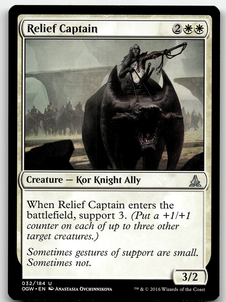 Relief Captain 2x FOIL OGW MTG Oath of the Gatewatch Uncommon MINT white Relief Captain 2x FOIL OGW MTG Oath of the Gatewatch Uncommon MINT white