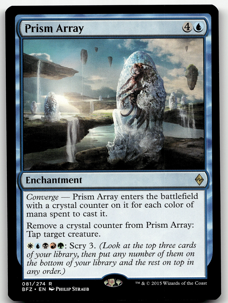 Prism Array 2x FOIL BFZ MTG Battle for Zendikar Rare MINT blue Prism Array 2x FOIL BFZ MTG Battle for Zendikar Rare MINT blue