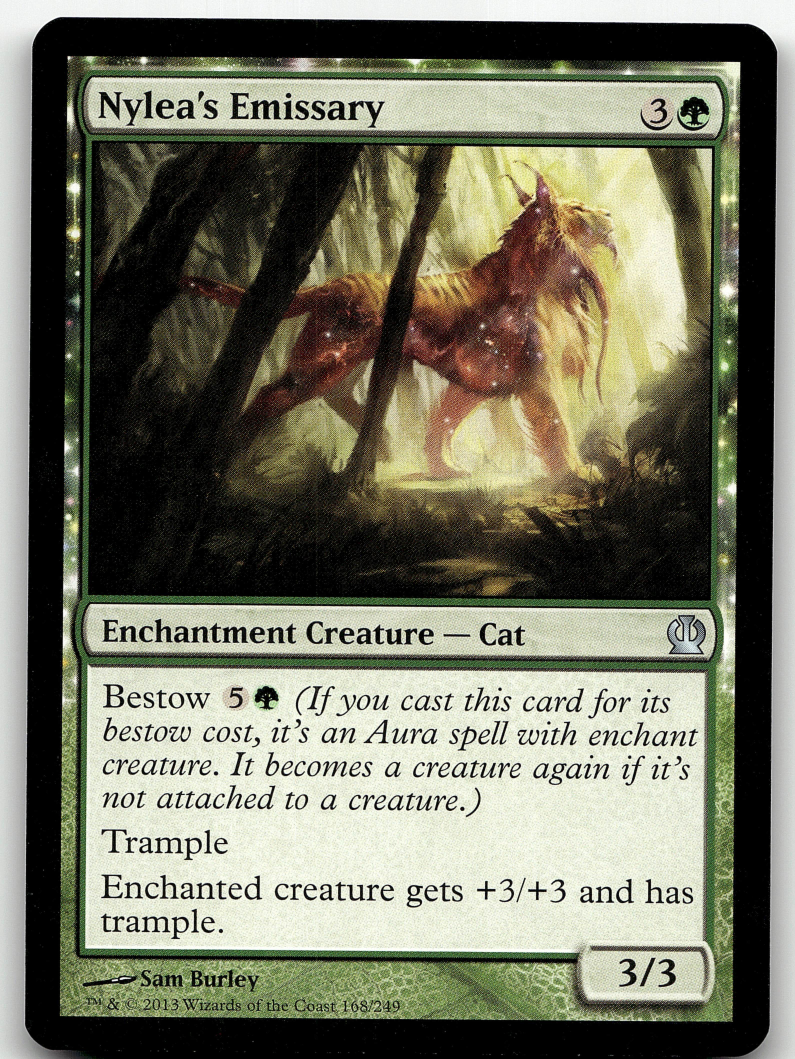Nylea's Emissary 2x FOIL THS MTG Theros Uncommon MINT green Nylea's Emissary 2x FOIL THS MTG Theros Uncommon MINT green