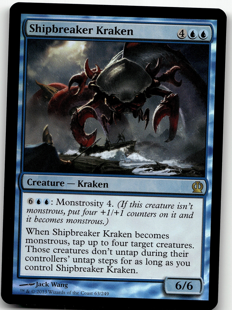 Shipbreaker Kraken 2x FOIL THS MTG Theros Rare MINT blue Shipbreaker Kraken 2x FOIL THS MTG Theros Rare MINT blue