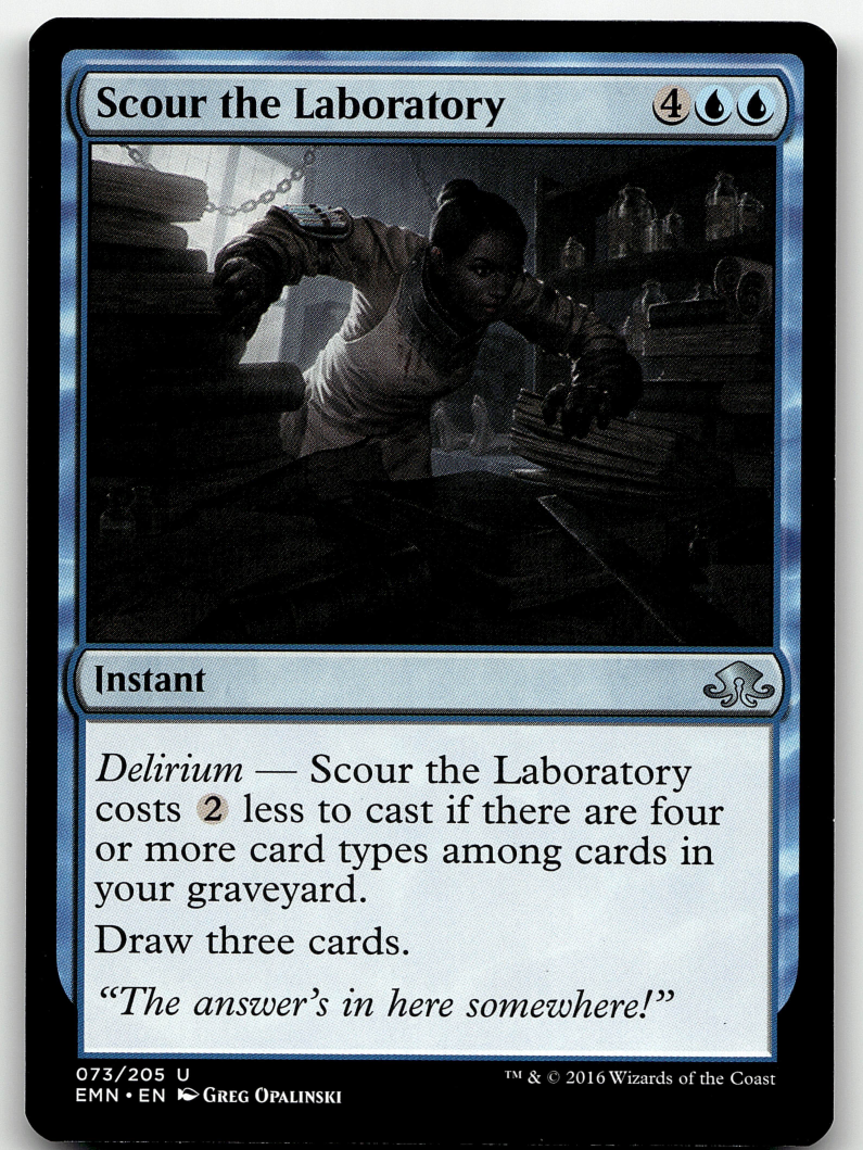 Scour the Laboratory 2x FOIL EMN MTG Eldritch Moon Uncommon MINT blue Scour the Laboratory 2x FOIL EMN MTG Eldritch Moon Uncommon MINT blue