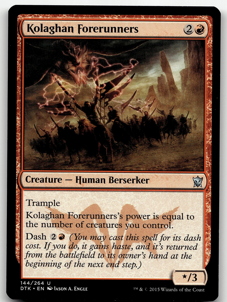 Kolaghan Forerunners 2x FOIL DTK MTG Dragons of Tarkir Uncommon MINT red Kolaghan Forerunners 2x FOIL DTK MTG Dragons of Tarkir Uncommon MINT red