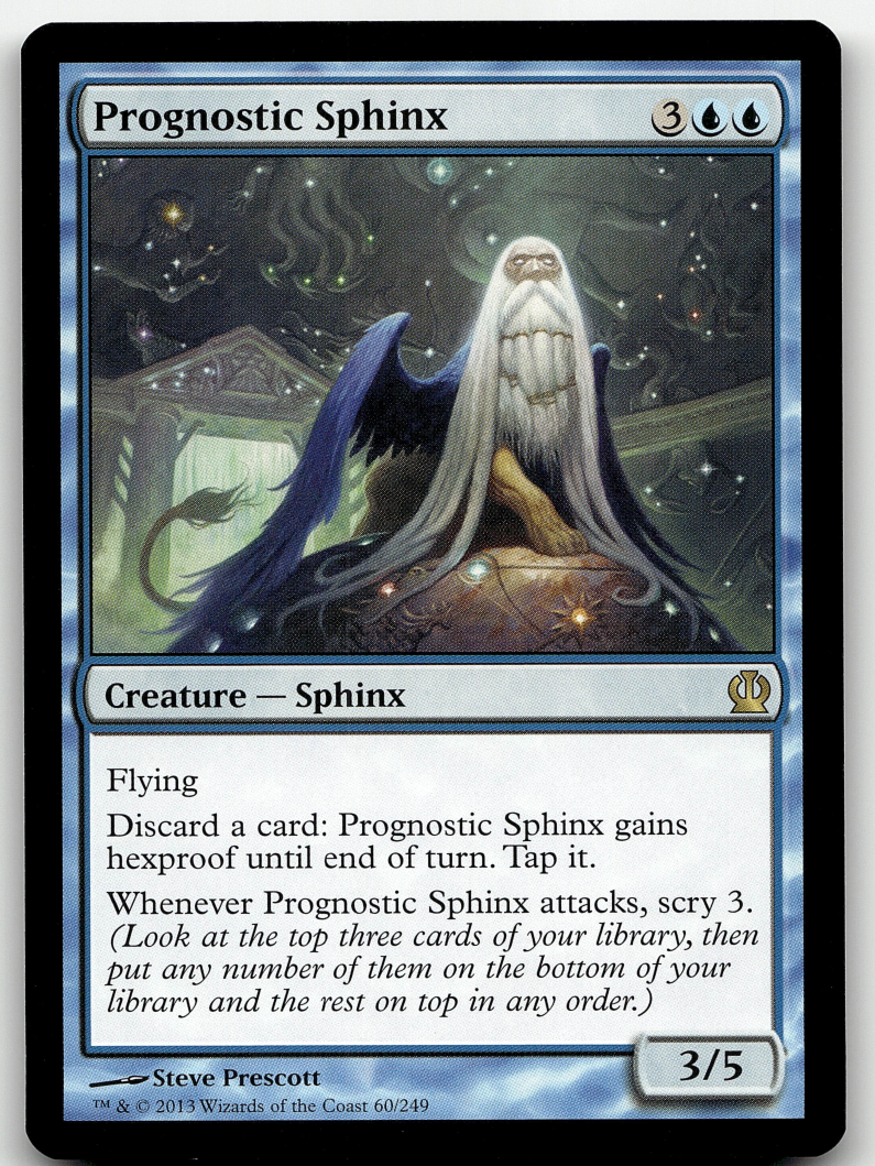 Prognostic Sphinx 2x FOIL THS MTG Theros Rare MINT blue Prognostic Sphinx 2x FOIL THS MTG Theros Rare MINT blue