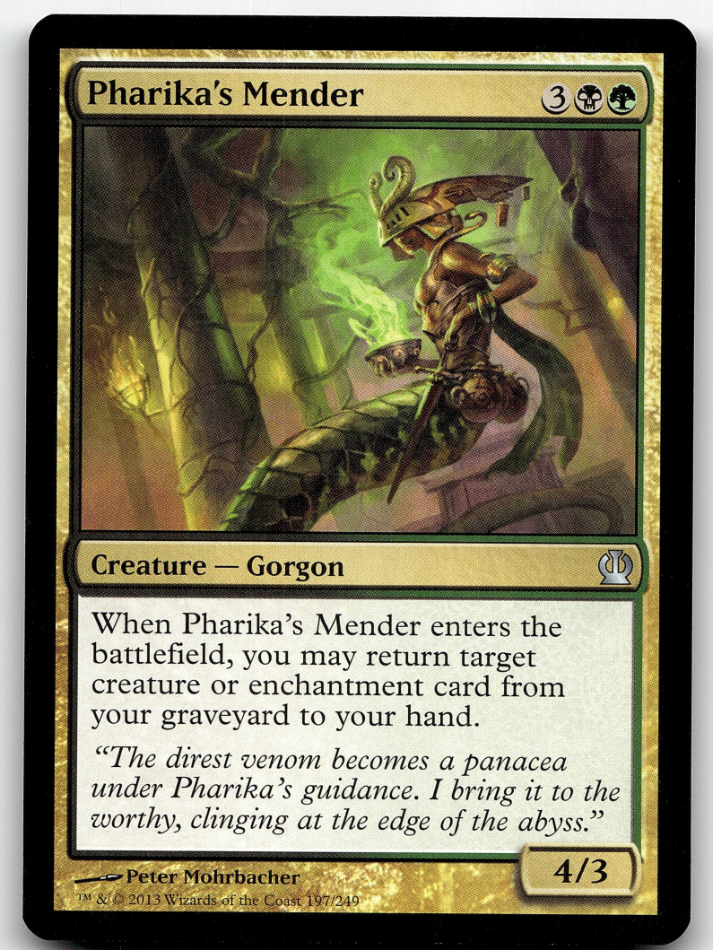 Pharika's Mender 2x FOIL THS MTG Theros Uncommon MINT black green Pharika's Mender 2x FOIL THS MTG Theros Uncommon MINT black green