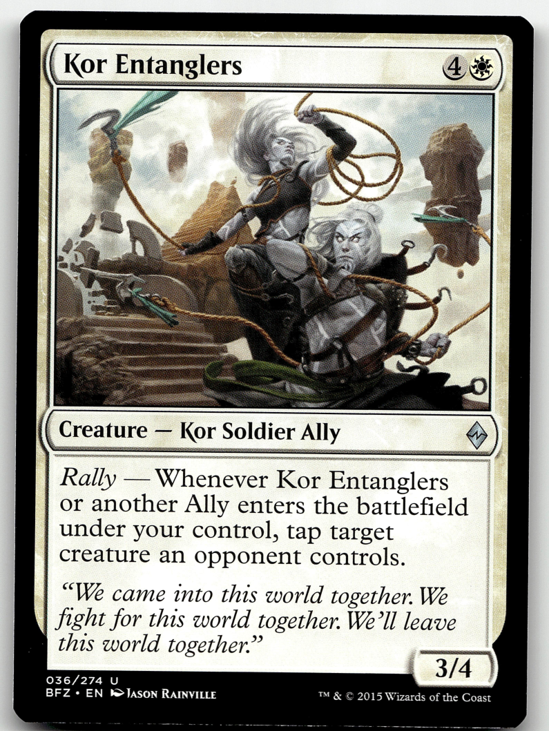 Kor Entanglers 2x FOIL BFZ MTG Battle for Zendikar Uncommon MINT white Kor Entanglers 2x FOIL BFZ MTG Battle for Zendikar Uncommon MINT white