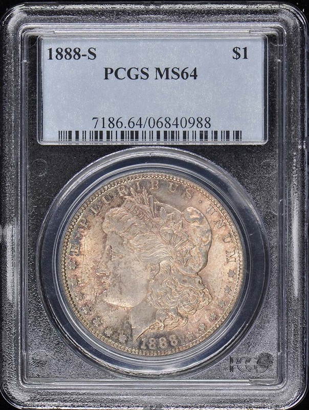 1888-S $1 Morgan Dollar PCGS MS64