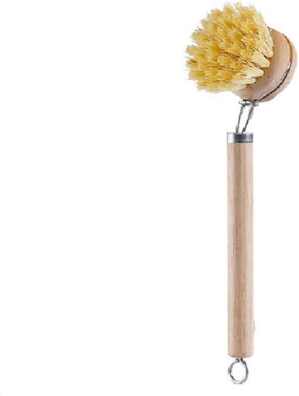 Dish Brush with Wooden Handle,Natural Dish Brush, Dish Washing Brush,Kitchen Bru