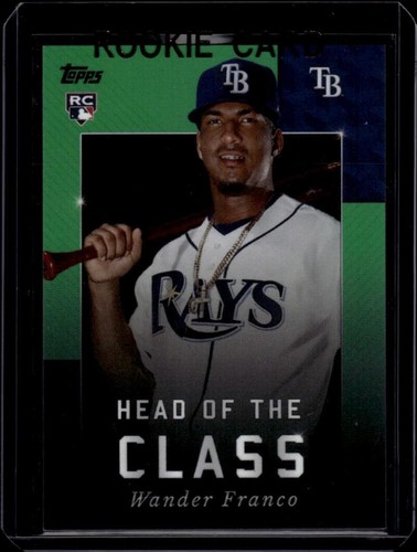 スポーツ選手 2022 Topps Green Ref 99 Wander Franco RC 2022 Topps X Wander Franco Green Head of the Class #80 RC