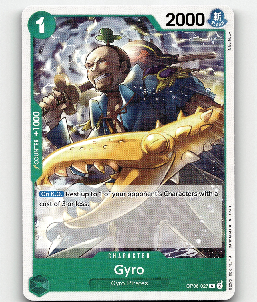 One Piece Card Game Gyro - Wings of the Captain | eBay