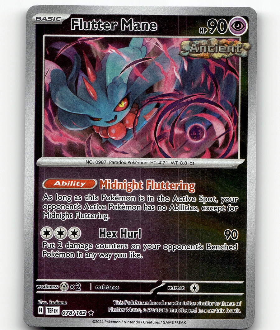 Reverse Holo - Flutter Mane Pokemon • Rare • 078/162