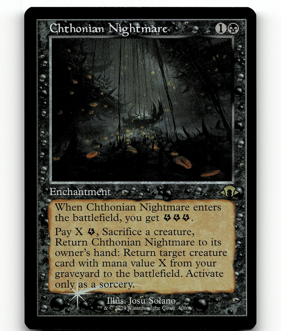 FOIL - MTG Chthonian Nightmare (Retro Frame) #406 - Modern