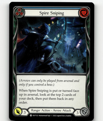Flesh And Blood Spire Sniping (Blue) Outsiders Common