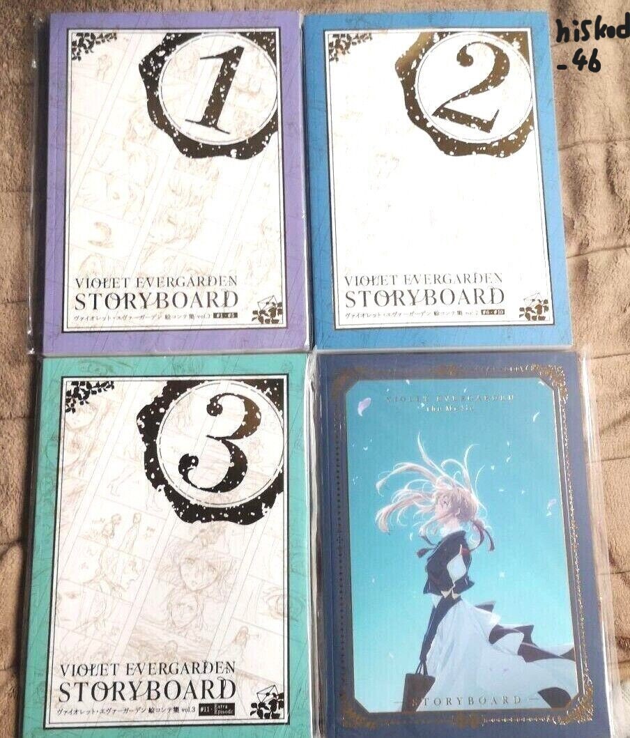 Violet Evergarden Story Board 1-3 & Movie Set Anime kyoto