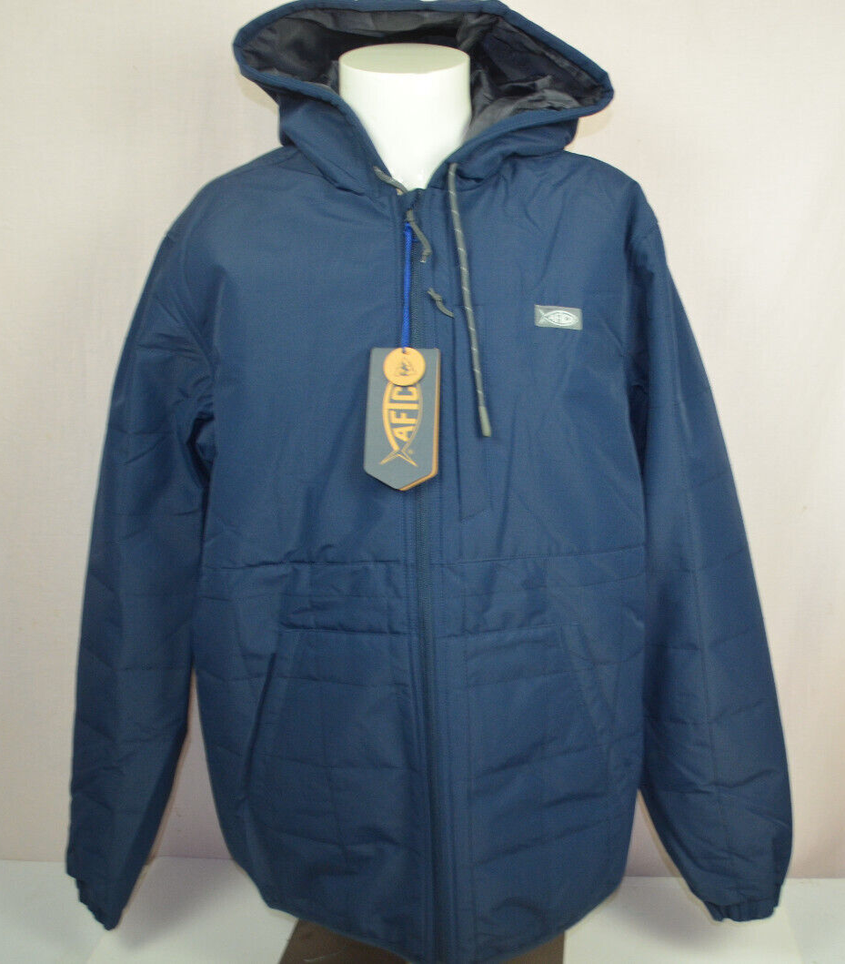 AFTCO MJ45 crosswind puff jacket HD Sz L water resistant