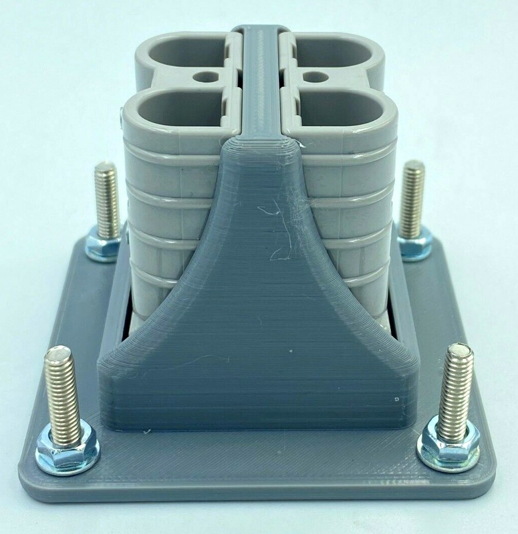 GREY Twin Dual Flush Mount 50 Amp Anderson plug mounting ...