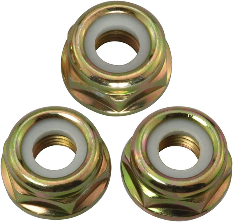 3 PCS Flange Nut M10-1.25 Left Hand Thread for Pivotrim Trimmer Gear Head