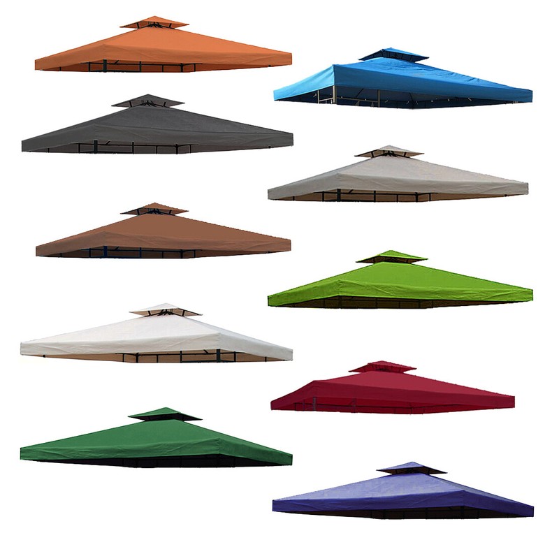 Pavillondach Pavillon-Ersatzdach Bis 360g/MÂ² Wasserdicht Pvc Ca.3x3m (2,98x2,98)