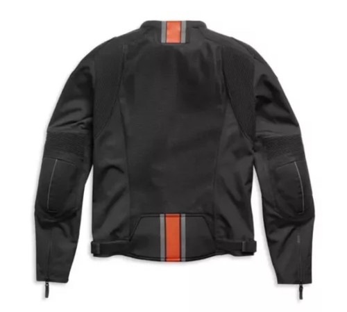 Pre-owned Harley-davidson Men's Xl Brawler Mixed Media Functional Jacket Black 98103-21vm