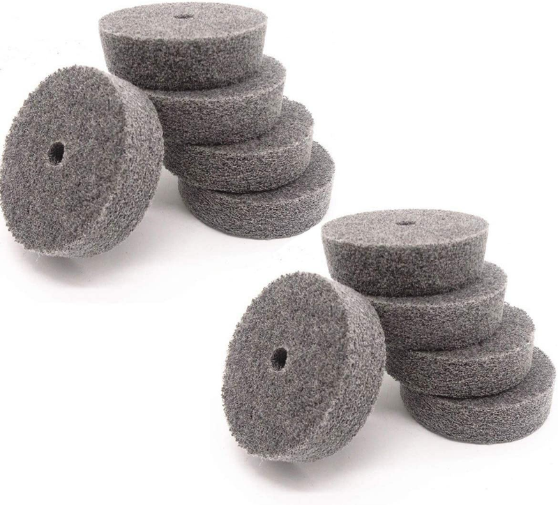 10Pcs 75Mm/3 Diameter Grit Nylon Fiber Polishing Buffing Wheel for Various Meta