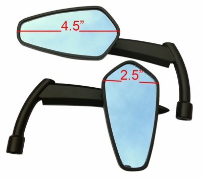 Black Blade Sickle Grim Reaper Scythe Mirrors for Harley-Davidson Electra Glide