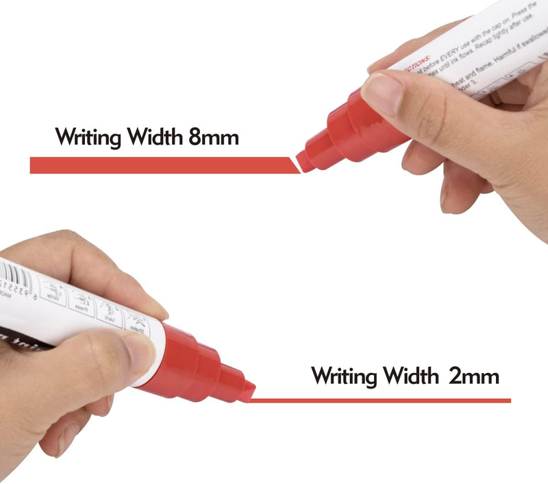 ZEYAR Paint Markers, Jumbo Size, Chisel Point, Premium Waterproof & Smear Proof