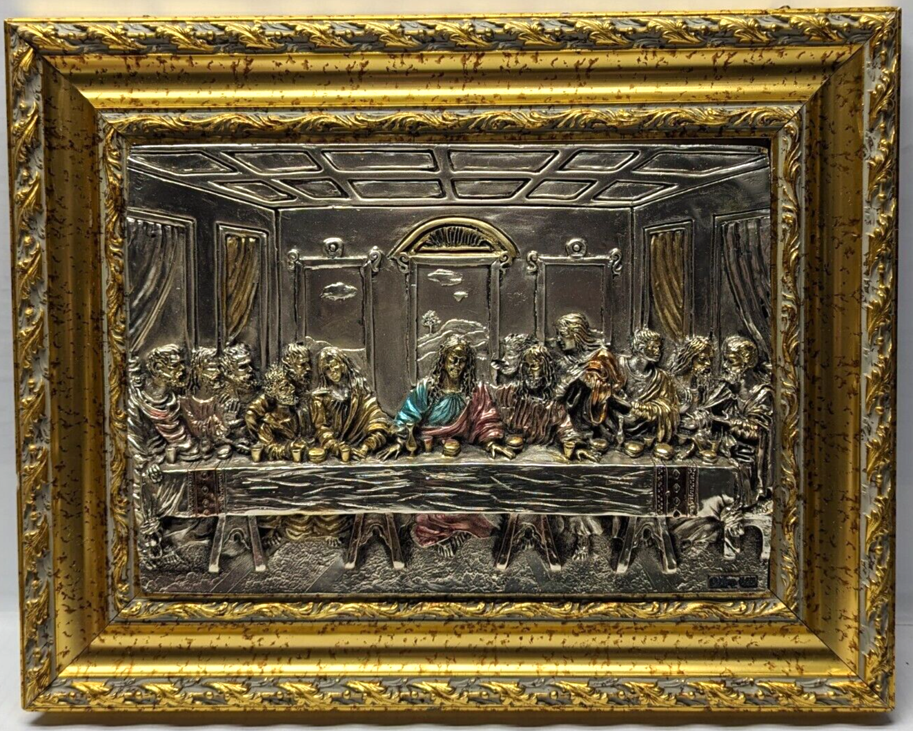 Vintage Creazioni Artistiche Silver Framed Italy Scenery