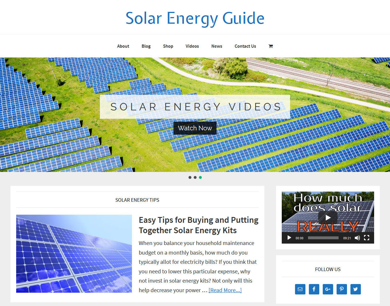 [NEW DESIGN] * SOLAR ENERGY * store blog website business for sale AUTO CONTENT