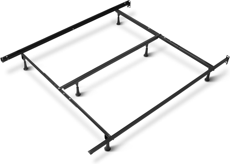 Adjustable Bed Frame - Double Bed Frame Expands to Queen Bed Rails, King Size Fr
