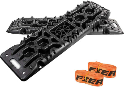 Traction Boards Offroad, Recovery Boards with Jack Lift Base, 2Pcs Traction Mat 