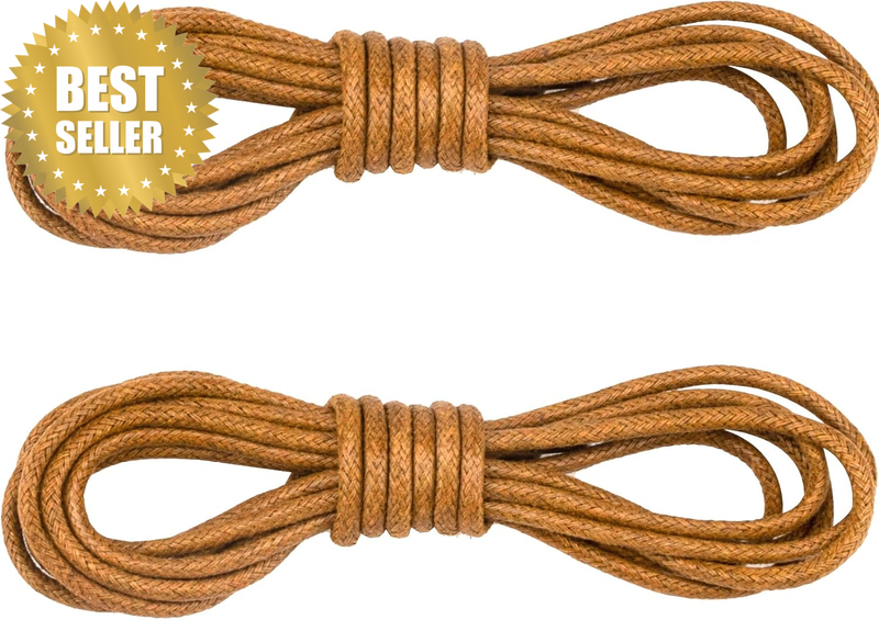 Round Waxed Shoelaces/Business Shoelaces(1 Pairs) Diameter 2.5Mm Thin Oxford Sho