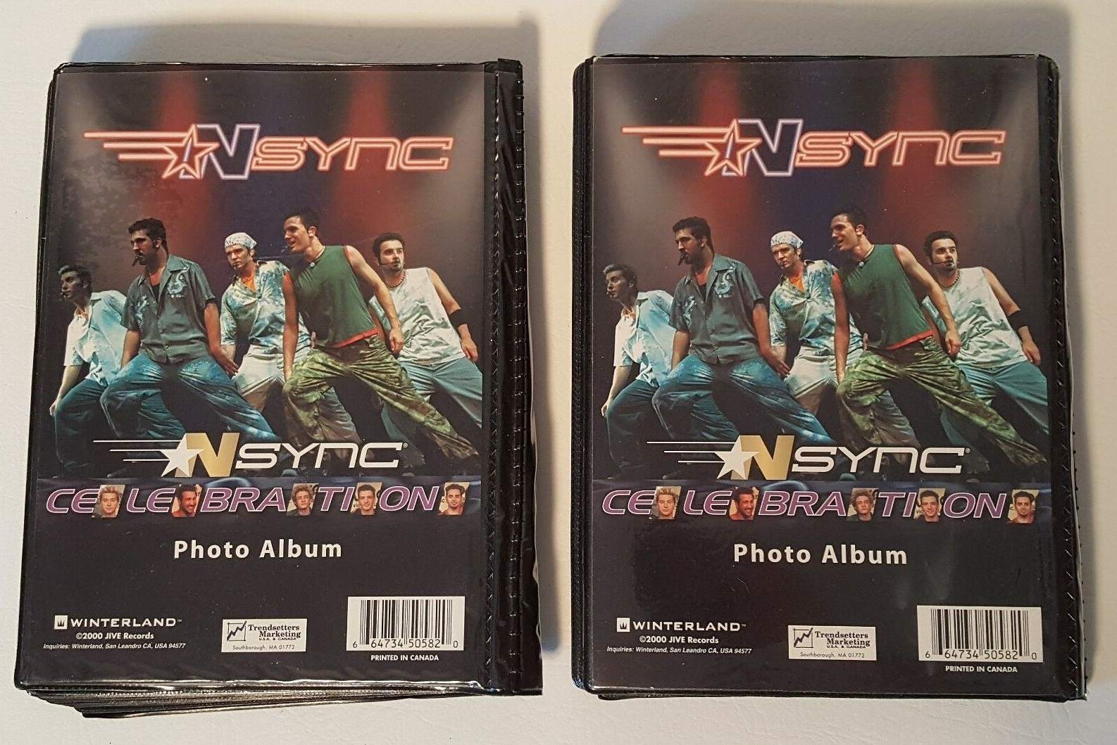 Rare NSYNC 109 Photos - 2 Celebration Photo Albums Vintage Timberlake Trading