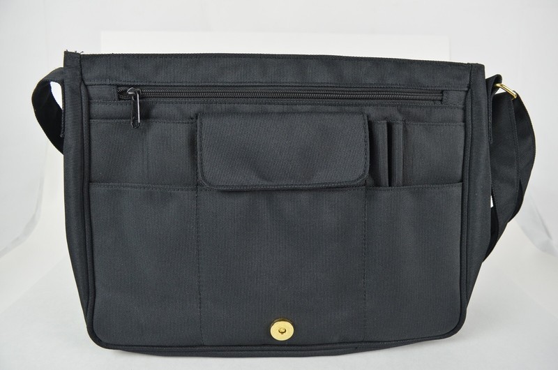 Falchi Sport Black Flip Top Shoulder Messenger Bag Gold Logo 14" eBay