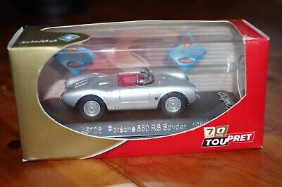 SOLIDO PROMOTIONNEL TOUPRET PORSCHE 550 RS SPYDER 1955 COMME NEUF EN BOITE