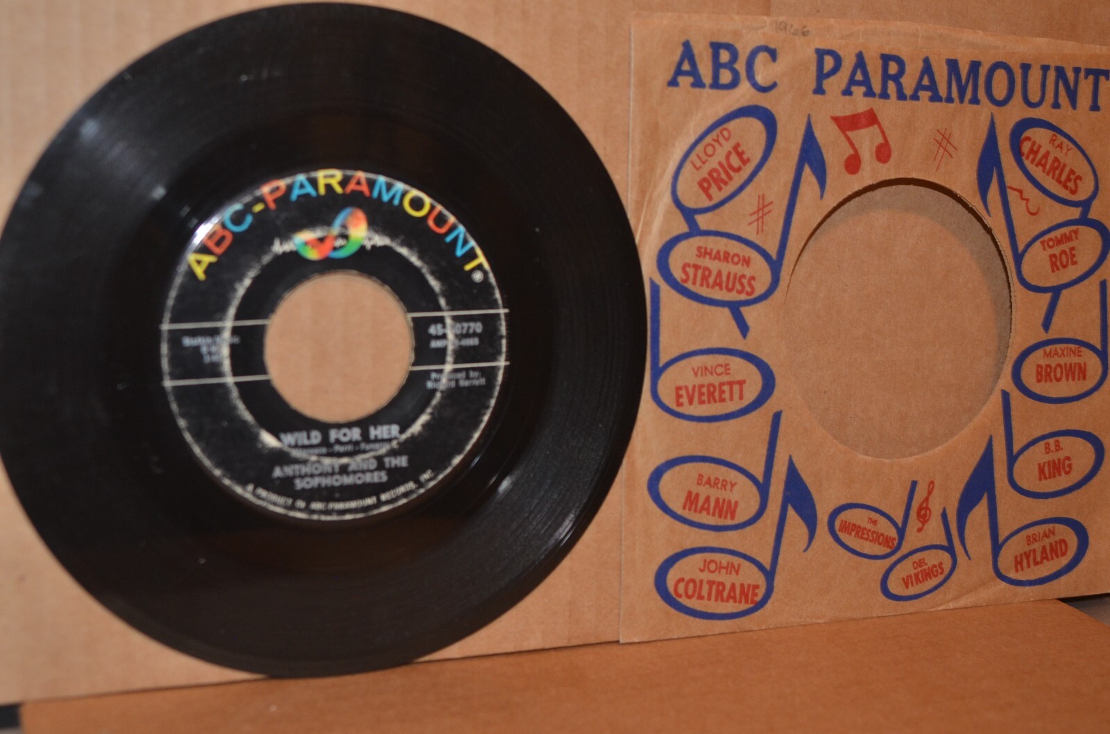 ANTHONY & THE SOPHOMORES: WILD FOR HER; 1966 NORTHERN SOUL