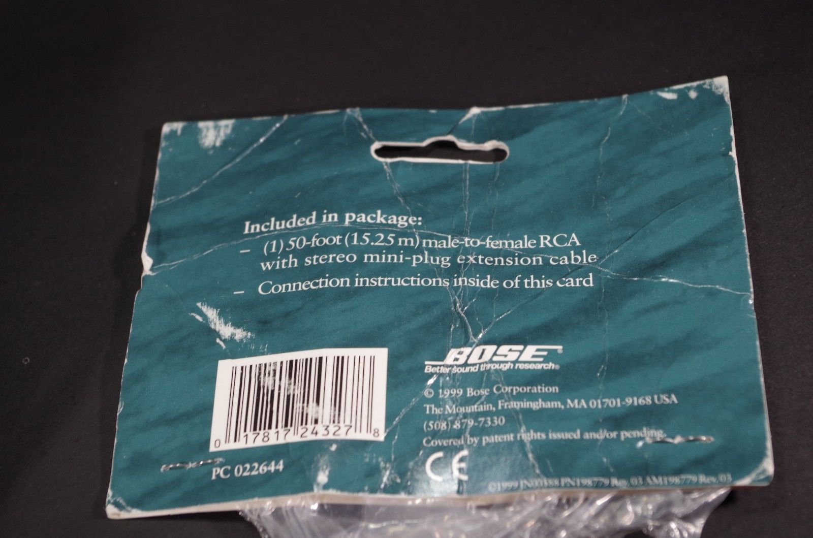 Bose Lifestyle 50 Foot 15.25 M Male To Female RCA W/Mini Plug Extension Cable