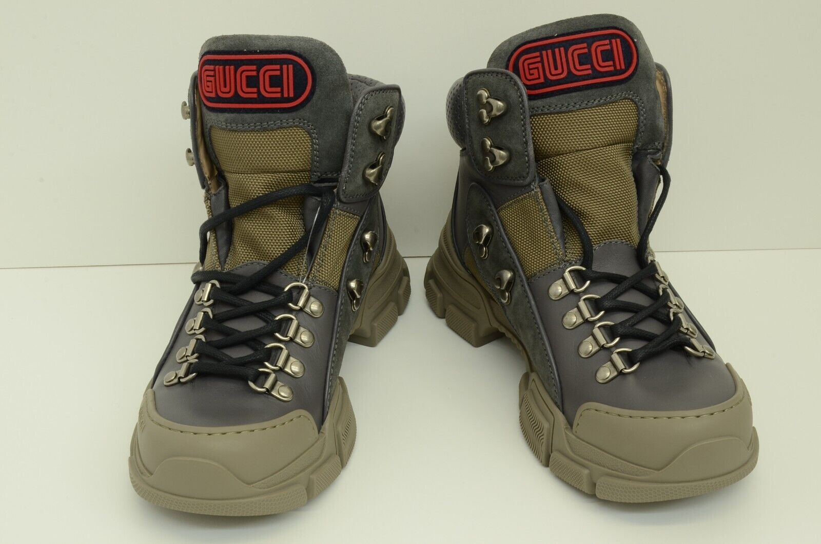 Authentic Gucci Gray Rubber Boots Leather 36.5 Womens Shoes Authentic Gucci Gray Rubber Boots Leather 36.5 Womens Shoes