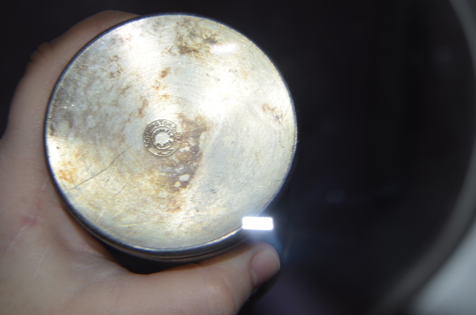 Antique Southington Quadruple Plate Silver Creamer Floral Vtg