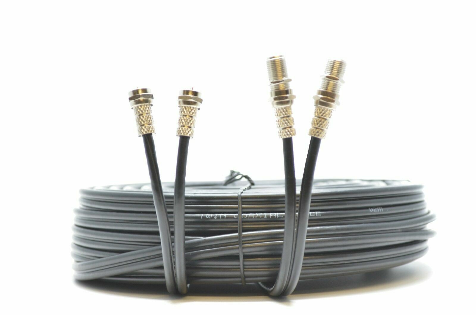 5m Metre Twin Satellite For Sky HD Q Extension Cable Lead Fitted Coax