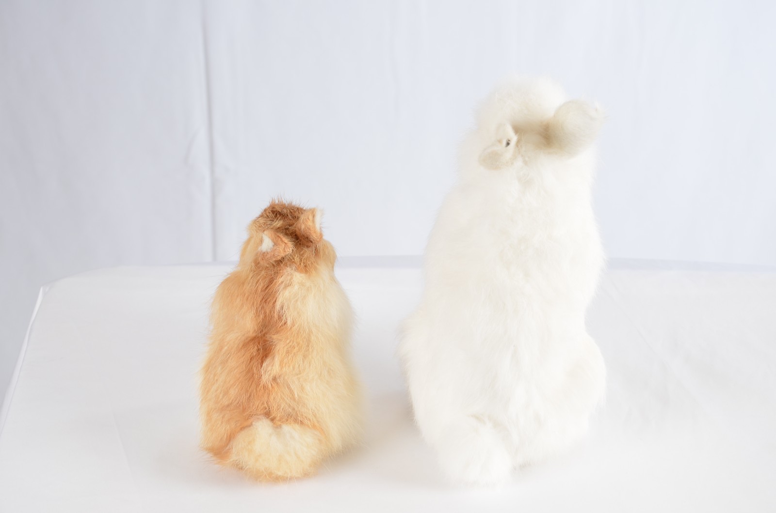 2 ea. Set Realistic Easter Bunny Rabbit Fur Replica Photo Prop