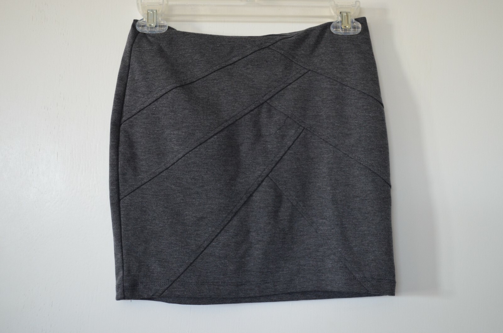 TWO SKIRT SIZE 12 GIRL'S TRACTR JEAN LIGHT BLUE / BASIC HOUSE SIZE S GRAY B13