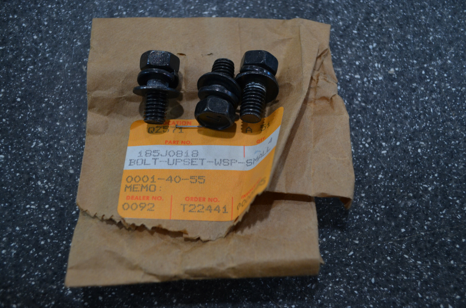 OEM KAWASAKI SMALL UPSET BOLT QTY 3 #185J0818 1984-2004 OEM KAWASAKI SMALL UPSET BOLT QTY 3 #185J0818 1984-2004
