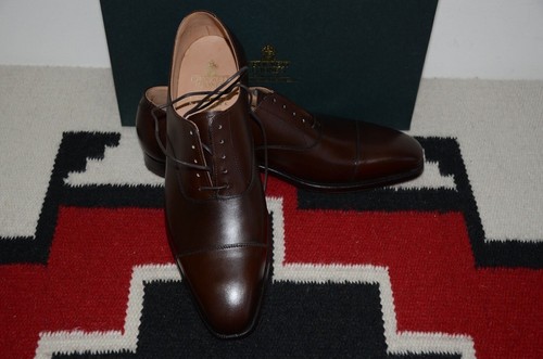 Crockett & Jones Made in England Hallam Brown Leather Dress
