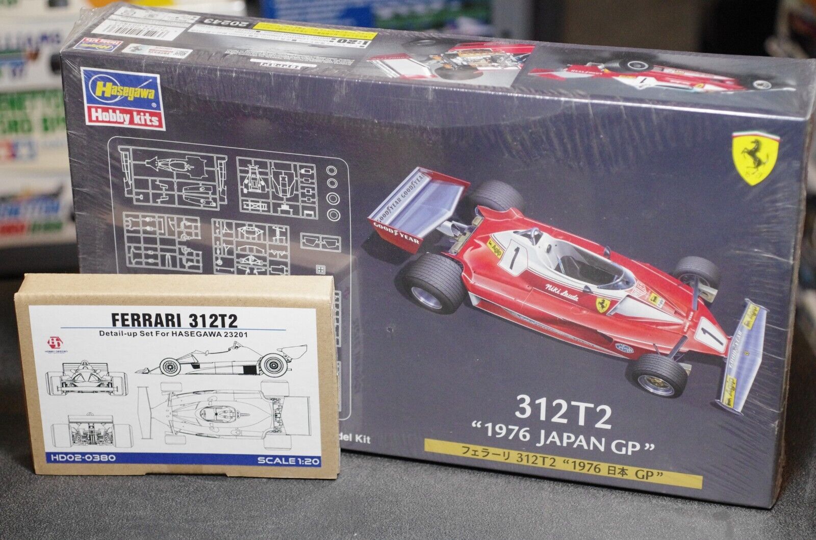 Hasegawa 312T2 1976 Japan GP 1/20 Scale Sealed W/ Hobby Hasegawa 312T2 1976 Japan GP 1/20 Scale Sealed W/ Hobby