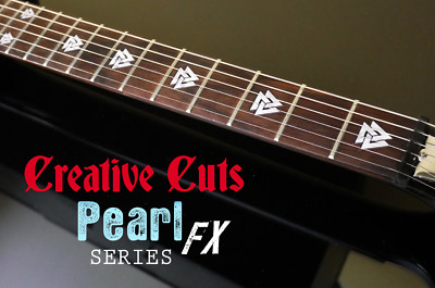 Valknut Triangles MOP Fret Markers Inlay Sticker Decal for BASS & GUITAR