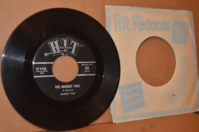 SAMMY FOX: THE MONKEY TIME; 1963 HIT 80 MINT- NORTHERN SOUL 45 RPM