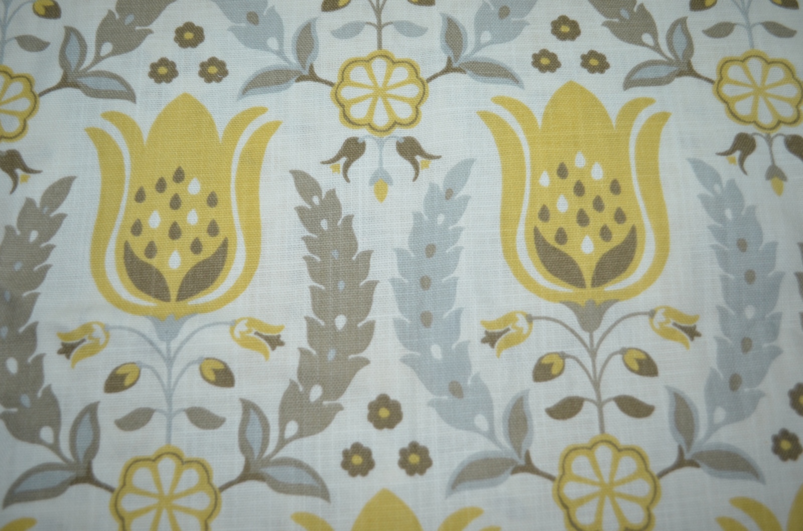 Robert Allen lightweight upholstery fabric linen tulip yellow grey farmhouse gra